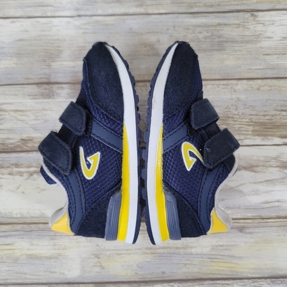 Fuse53 Baby/Toddler Boys Blue Comfy Walking Sneakers Size 5 Hook & Loop Straps - Picture 3 of 8